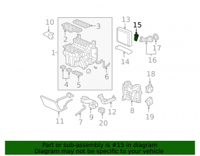 Клапан печки кондиционера Acura MDX 07-13