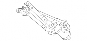 Stergator trapez cu motor Hyundai Elantra AD 17-20