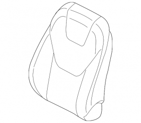 Пассажирское сидение Ford Edge 15-17 без airbag, ткань черн
