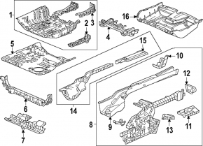 Корыто багажника Honda CRV 23-26 HEV