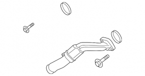Țeavă turbo inferioară lungă pentru Audi A6 C8 19-25 3.0T