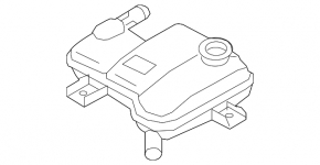 Rezervor de răcire cu invertor Hyundai Ioniq 17-22 PHEV cu capac