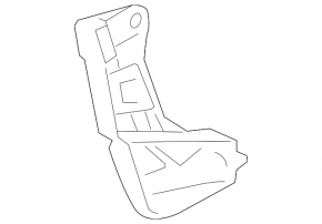 Suport bară spate, exterior dreapta, Lexus GS 13-19