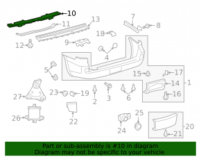 Amortizor bara spate Lexus LX570 12-21 rest.