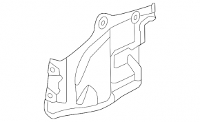 Protecția arcului stâng Nissan Murano z51 09-14