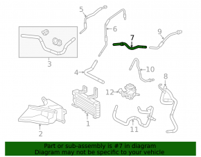 Țeavă de răcire cu invertor hibrid Lexus RX 16-22