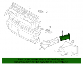 Воздуховод охлаждения тормозов левый BMW 2 G42 22-26 M2