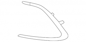 Молдинг переднего бампера правый Toyota Camry v70 21-24 LE\XLE