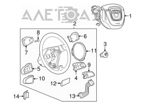 Кнопки управления на руле левые Audi Q5 8R 09-12