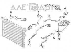 Conductă de retur sistem de răcire BMW 5 G30 17-19