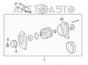 Генератор Lexus LS460 07-17 повреждение водой