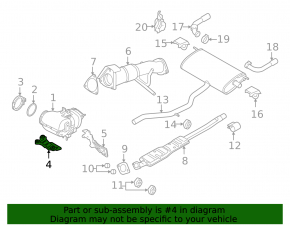 Кронштейн катализатора Volvo XC90 16-26 T8