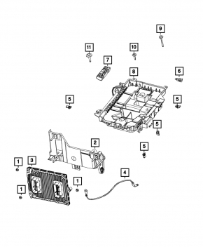 Блок ECU компьютер двигателя Jeep Cherokee KL 19-20 2.4