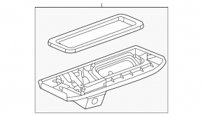 Mâner exterior hayon cu buton pentru deschiderea portbagajului, Chevrolet Equinox EV 24-26