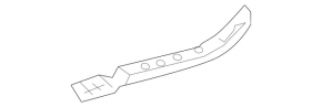 Крепление заднего бампера правое Mercedes R-class W251 06-13