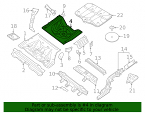 Корыто багажника Nissan Altima 13-18