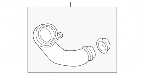 Conductă de aer pentru turbina BMW 3 GT F34 14-19 N55