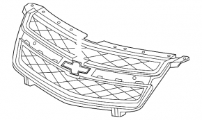 Решетка радиатора grill Chevrolet Volt 11-15