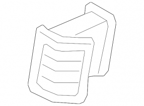 Deflector conductă de aer montant central dreapta Volvo XC90 25-26 tip 2, negru