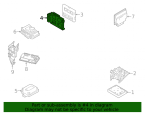 Кронштейн BCM Body Control Module Audi A6 C7 12-18