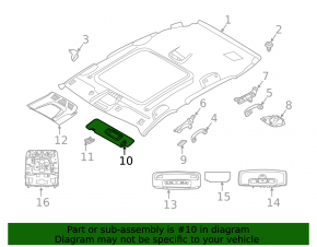 Vizieră dreapta pentru BMW X2 F39 18-23, negru, iluminat