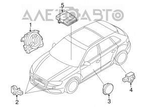 Шлейф руля VW Tiguan 18-21 с датчиком угла поворота