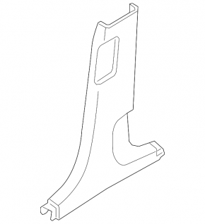 Ornament stâlp central dreapta jos Hyundai Tucson 22-24 negru