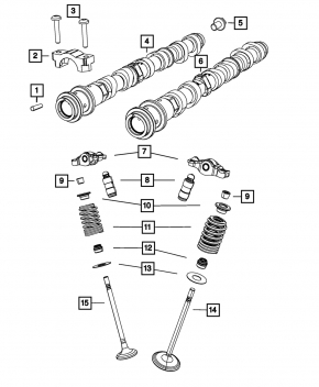 Гидрокомпенсатор Jeep Cherokee KL 14-23 2.4 комплект 8 шт