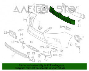 Абсорбер переднего бампера Lexus RX350 RX450h 13-15 рест