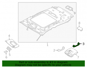 Ручка потолка правая Infiniti QX30 17-19