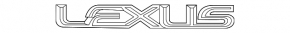 Emblema cu inscripția Lexus pentru portiera portbagajului Lexus GX470 03-09, nou original