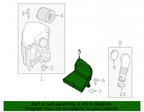Receptor de aer Audi Q5 80A 18-