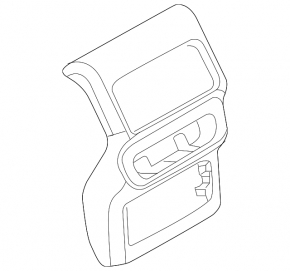 Ornamente consolă centrală spate Audi Q5 80A 18-24 gri