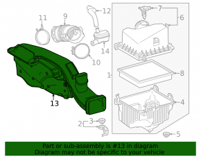 Воздухоприемник Lexus ES250 19-26