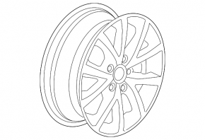 Комплект дисков R16 4шт VW Jetta 11-17 USA тип 1