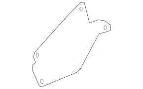 Protecția arcului lateral frontal dreapta Toyota Sequoia 08-16, nouă, originală