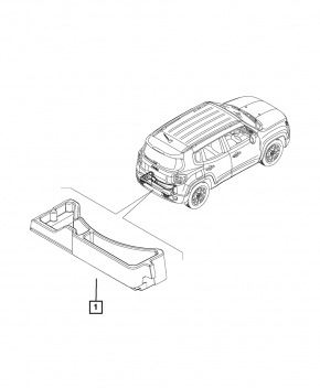 Пенопласт под запаску Jeep Renegade 15-23