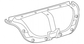 Обшивка крышки багажника Toyota Camry v50 12-14 usa черн