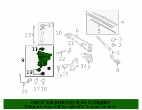 Бачок омывателя Toyota 4Runner 10-24