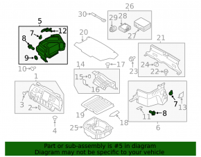Обшивка арки правая Hyundai Sonata 11-15 hybrid тип 1