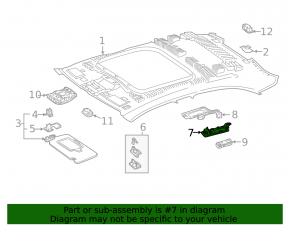 Крючок потолка задний левый Mercedes A-class V177 19-22 черный
