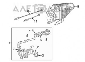Клапан ЕГР Jeep Grand Cherokee WK2 11-22 3.6