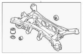 Subcadru spate Hyundai Tucson 22-26 2.5 FWD SUA