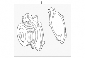 Водяная помпа Mercedes R-class W251 06-13