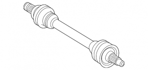 Привод полуось задняя левая Mercedes W166 ML/GLE 12-19 off road pkg