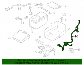 Проводка стартера Ford Escape MK3 17-19 2.0Т