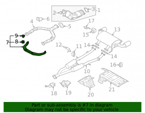 Кронштейн глушителя передний левый Infiniti G35 4d 06-09