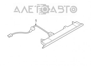 Stop de frână Nissan Rogue Sport 17-22 fragment de sticlă lipsă