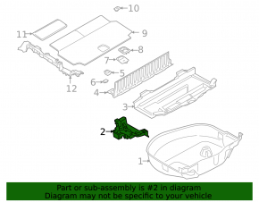 Поддон багажника левый BMW X7 G07 19-26