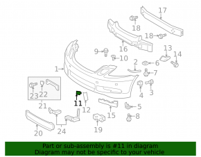 Заглушка буксировочного крюка переднего бампера Lexus GS300 GS350 GS430 GS450H 06-07
